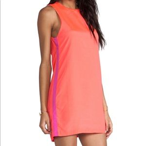 Naven - Orange Sporty Twiggy Dress - Neon Salmon/Pop Pink - Size 2